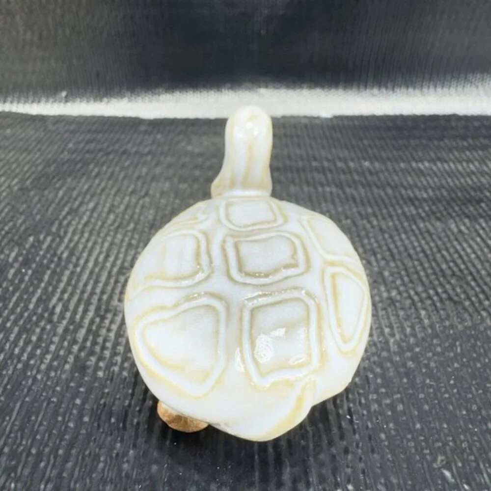Vintage Hand Made Pottery Stoneware‎ Turtle Figurine Small Figure Hand Crafted